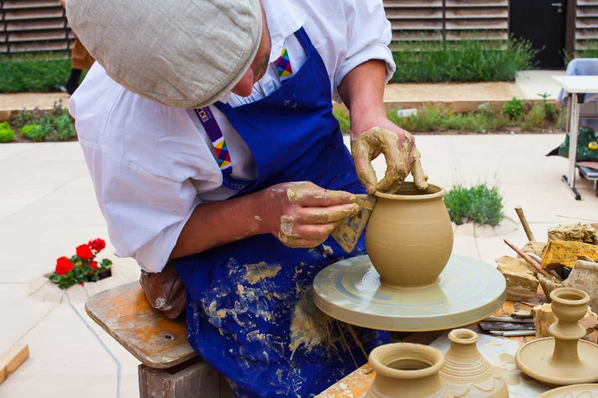 Ceramic clay pots for cooking in the oven